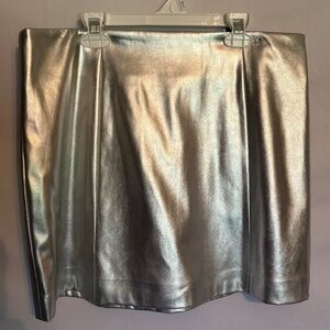 Guess silver mini skirt